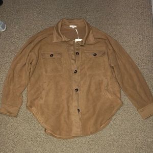 Brand new fleece oversized flannel